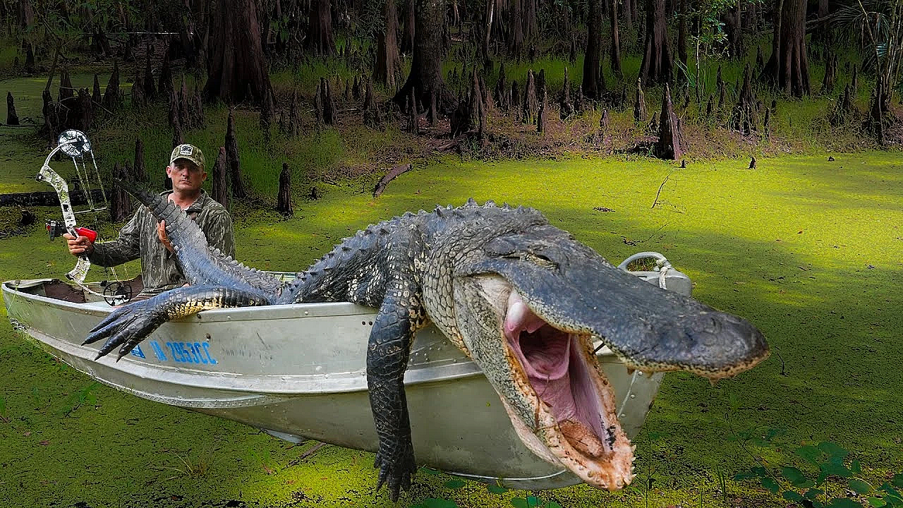 Alligator As Big As The Boat! {catch Clean Cook} Protecting The Local Kids!