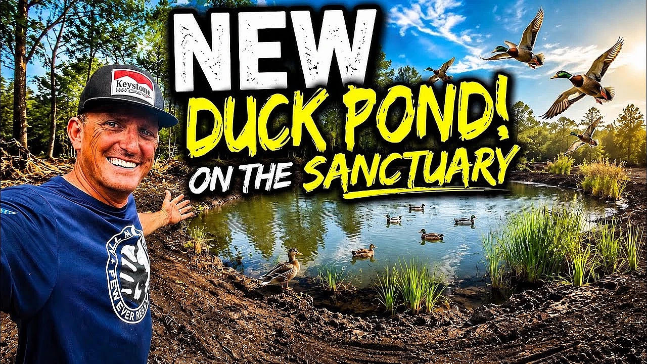We TRANSFORMED The Sanctuary! Building Our NEW Duck Pond!
