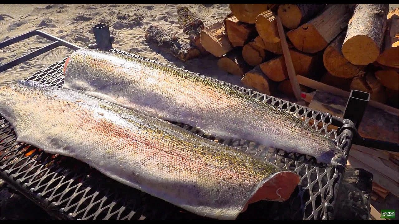Wild Trout  Over Open Fire {catch Clean Cook} Hells Canyon