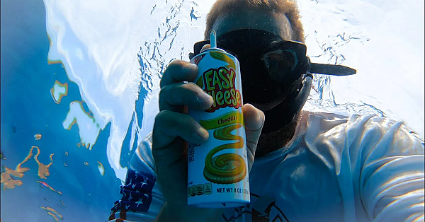 Fish Love Easy Cheese! #shorts