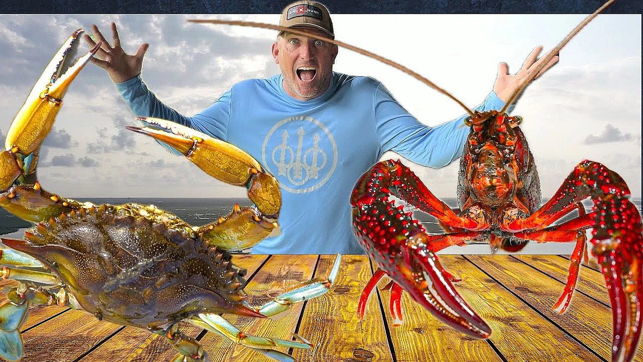 Blue Crabs N'' Crawdads! {catch Clean Cook} Southern Louisiana Seafood Boil!