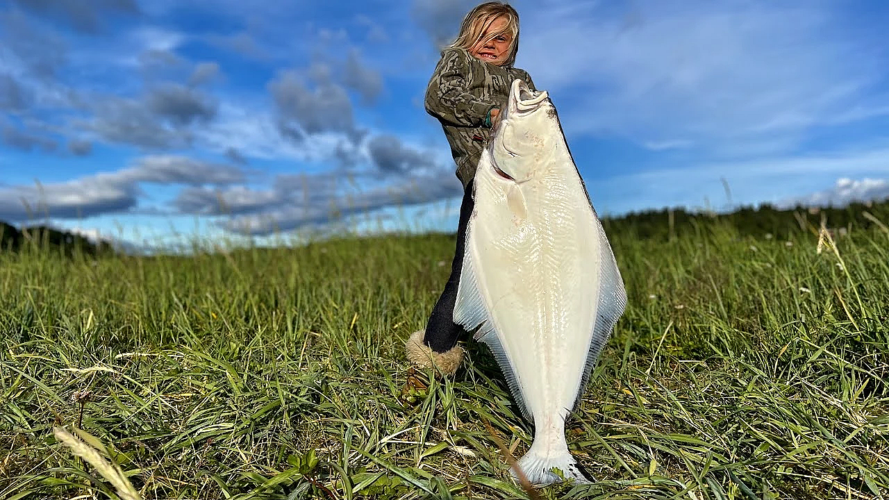 Aria Caught Her Dream Fish {catch Clean Cook} Alaskan Flat Fish