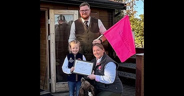 Seven years old and already earning recognition for her work helping the gamekeeping team.