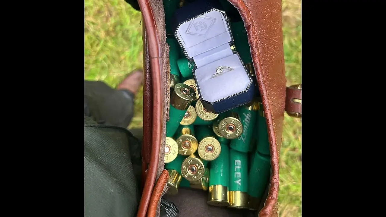 She opened her cartridge bag and found something rather more sparkling than the usual contents.