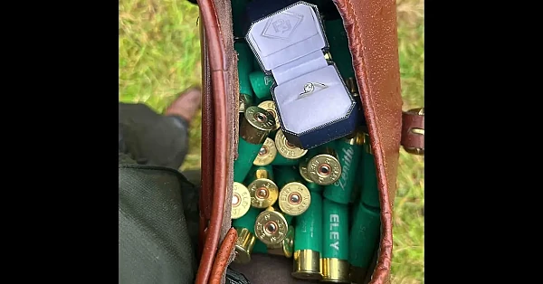 She opened her cartridge bag and found something rather more sparkling than the usual contents.