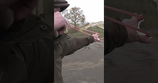 Cattyshack’s Wayne Martin Is After Squirrels With A Catapult  #hunting #fieldsports