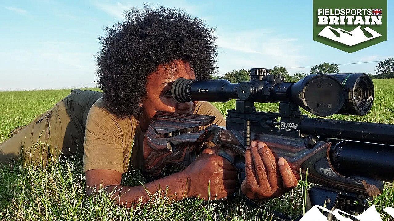 Nicole's First Airgun Rabbit, With Hikmicro Digital Scope