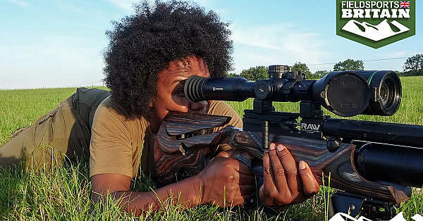 Nicole's First Airgun Rabbit, With Hikmicro Digital Scope