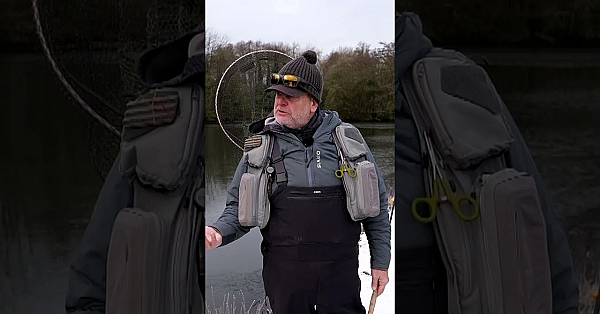 #snow #trout Andy Ford Is A Flyfisherman Who's Off To Manningford Fishery For A Trout In The Snow.