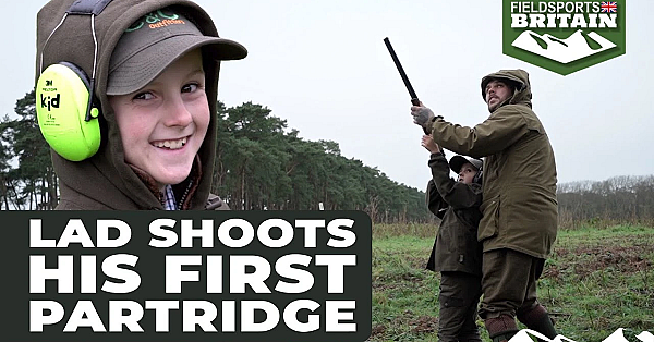 Lad Shoots His First Partridge
