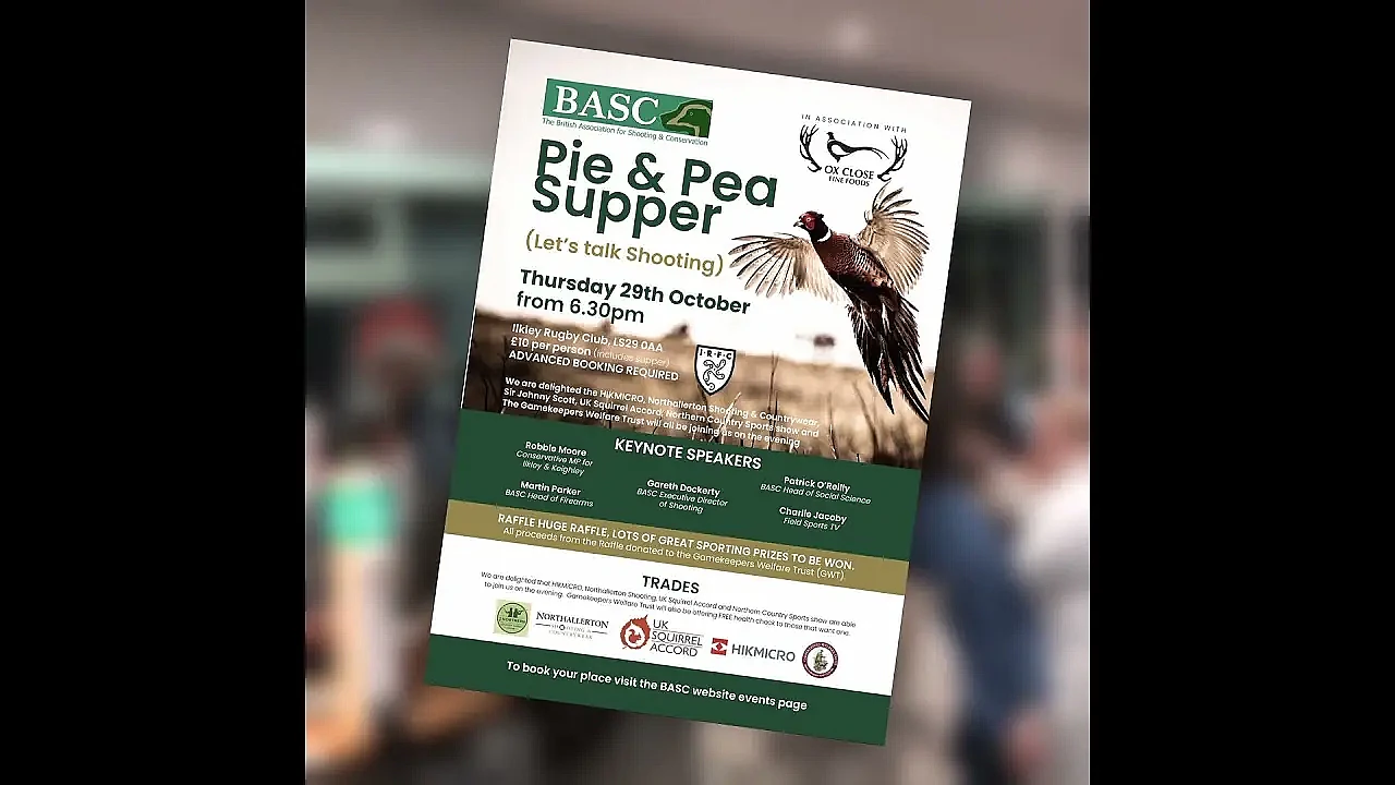 Yorkshire shooters: fancy a pie and pea supper with plenty of shooting talk?