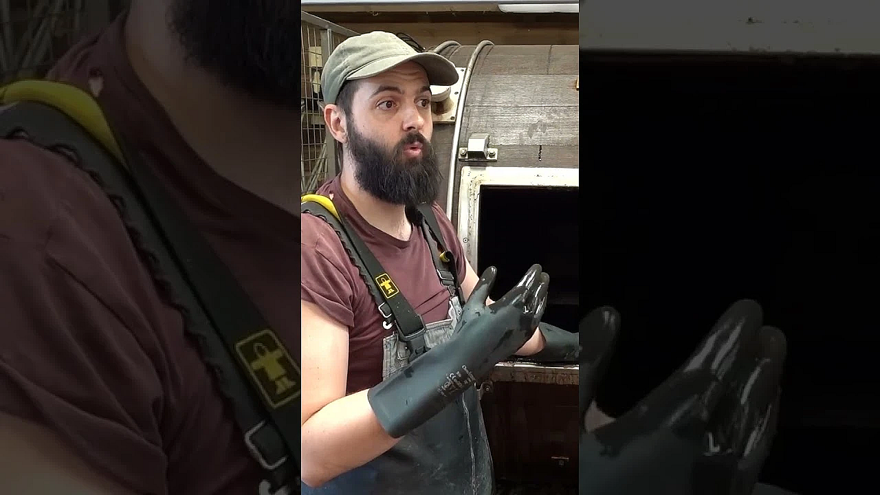 Taking skins out of the drum