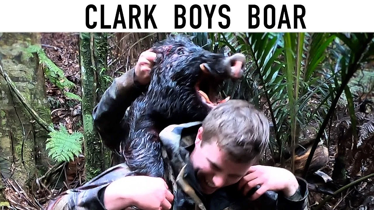 Clark Boys Boar With Dogs - Pig Hunting New Zealand