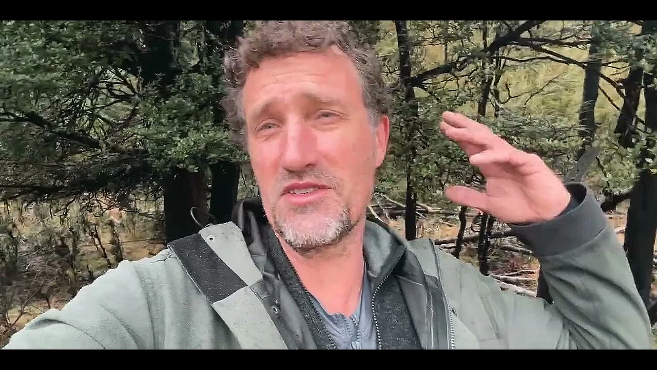 Camping in the snow? Or a raging storm?&