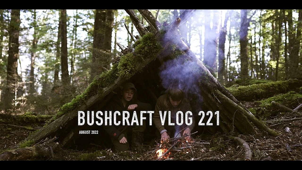 Josh James Bushcraft Vlog 221 Debris Shelter, Worm Whispering Stick, Survival Fire Lighting