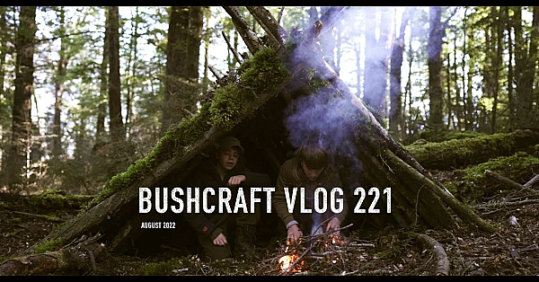 Josh James Bushcraft Vlog 221 Debris Shelter, Worm Whispering Stick, Survival Fire Lighting