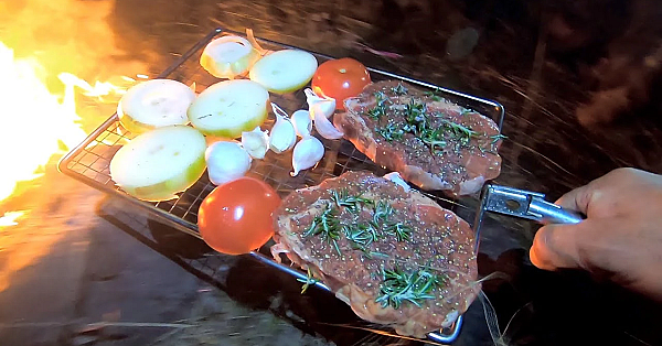 Primitive Campfire Cooking System - The Zalderan  Grill