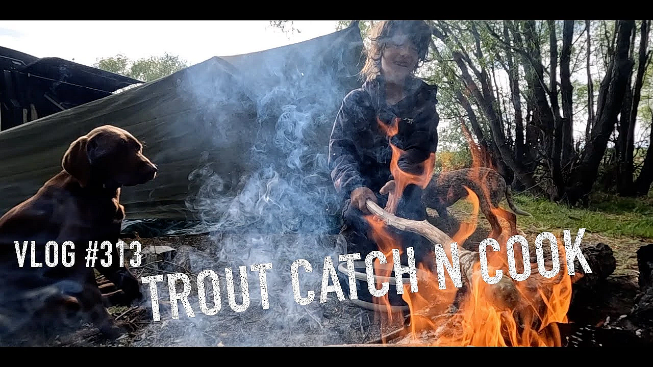 New Zealand Adventure Travel  Vlog #313 Road Tripping With Sonny Jim Part 2 - Trout Hunting