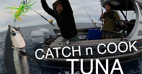 Offshore Fishing With Josh James And Jack Tuna Catch And Cook, Hokitika Trench New Zealand
