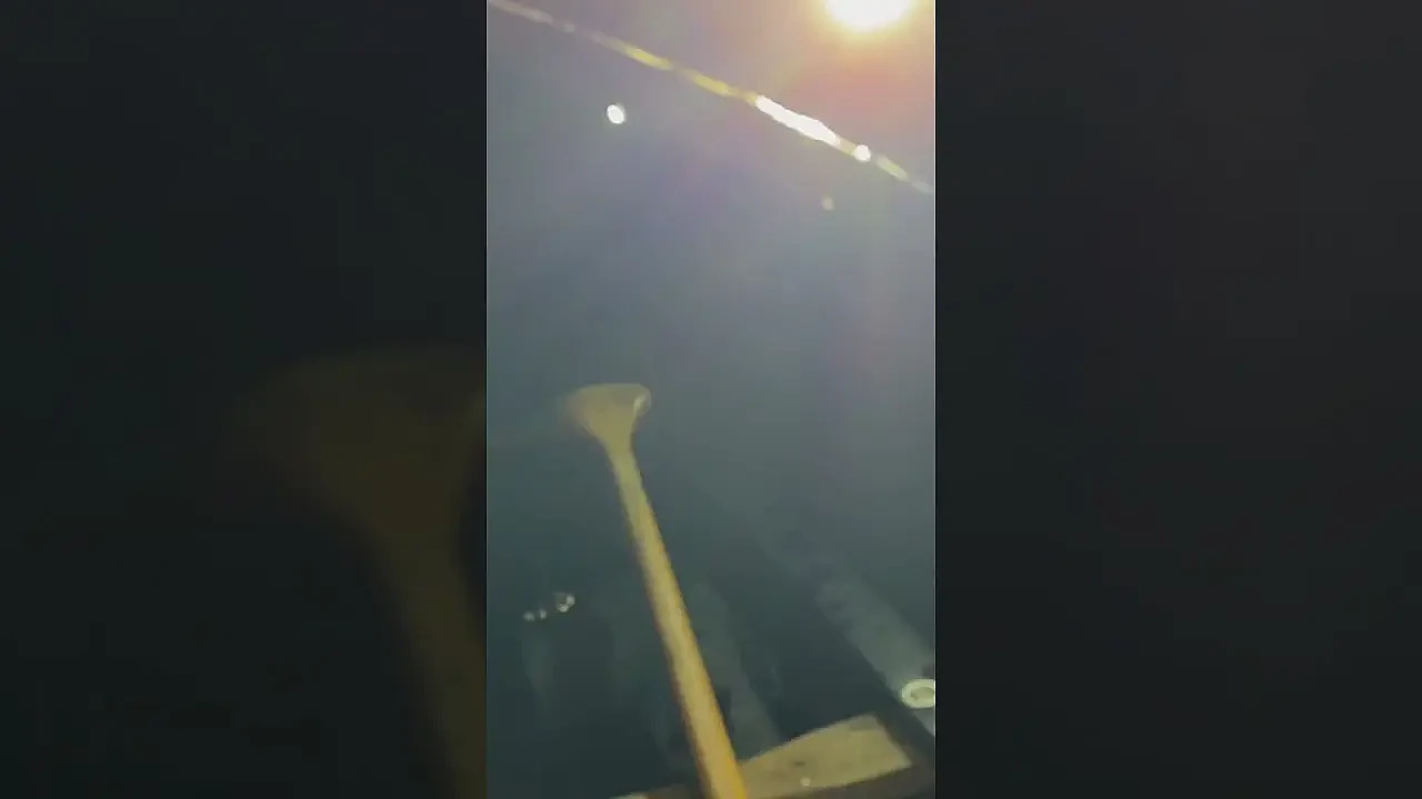 Flounder Spearing at night in New Zealand