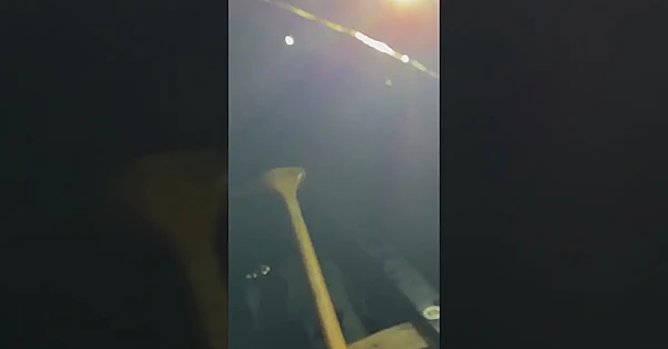 Flounder Spearing at night in New Zealand