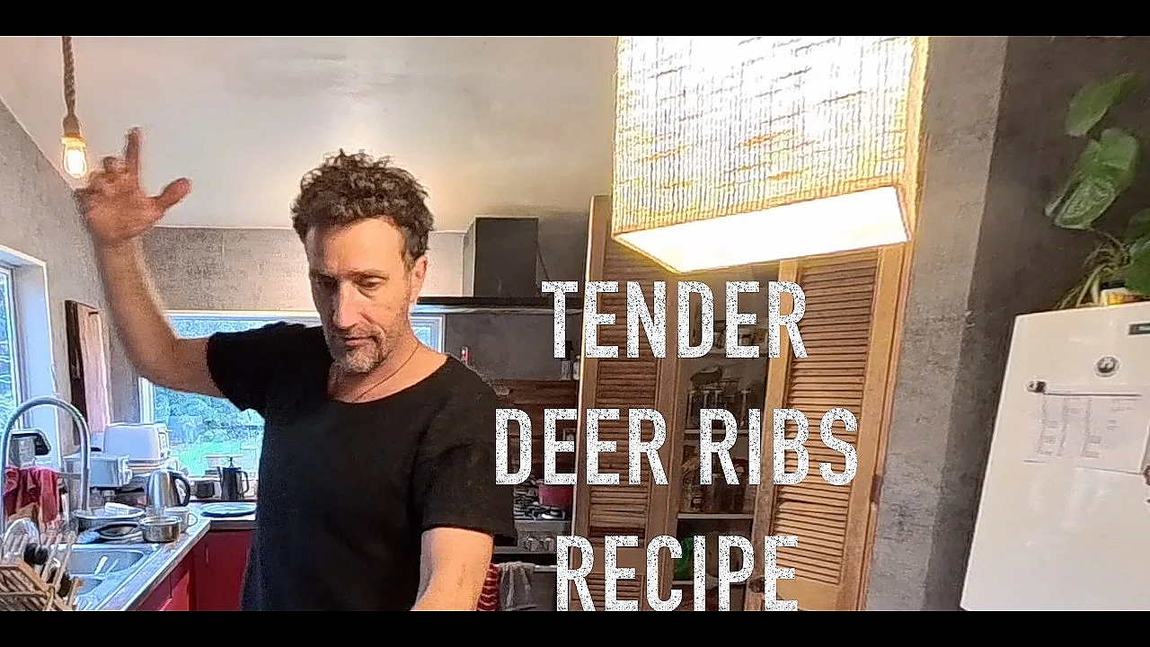 Tender DEER RIBS recipe with Josh James New Zealand hunt fish cook and other such adventurous stuff