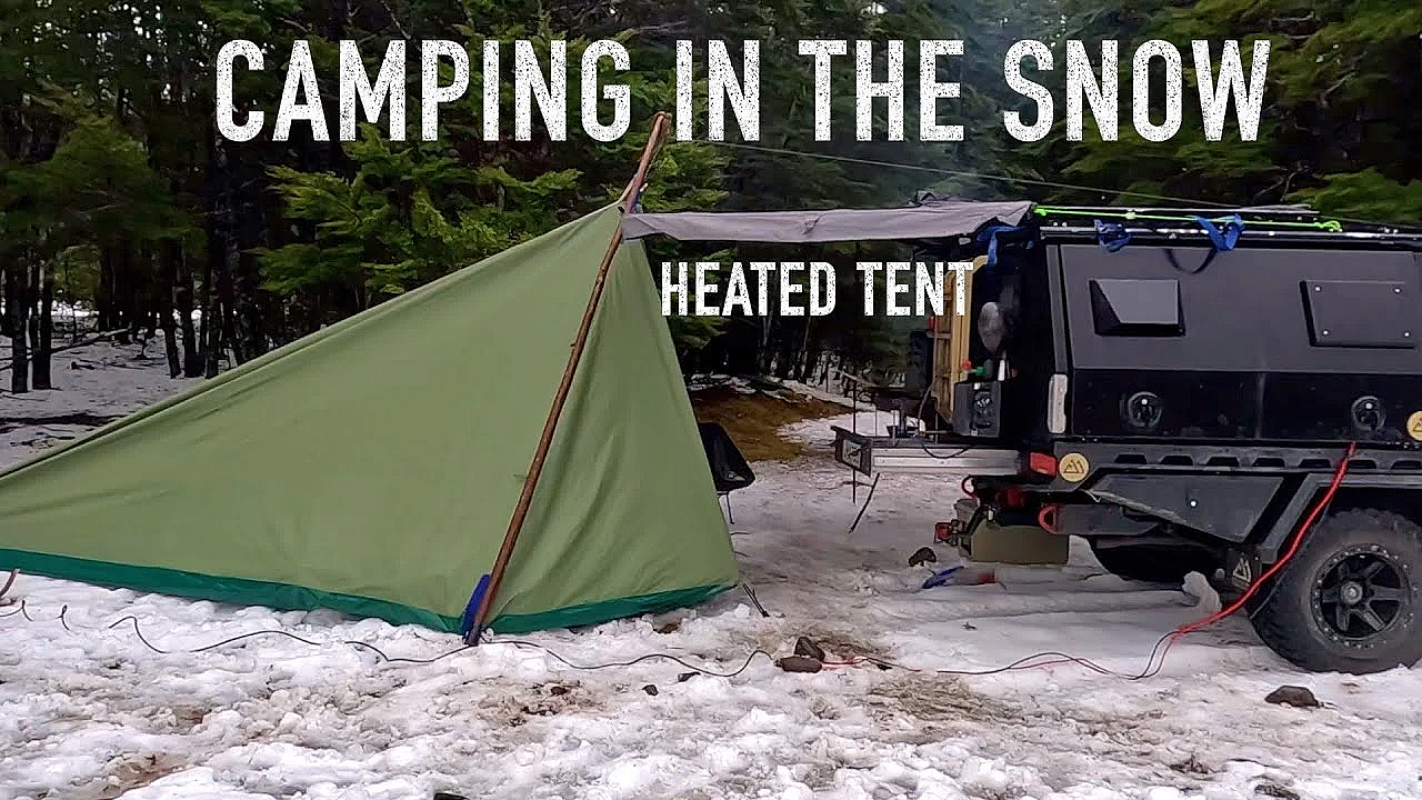 Snow Camping In The New Zealand Mountains In A Heated Tent With Oi The Dog And Josh James &amp; Friends