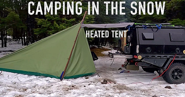 Snow Camping In The New Zealand Mountains In A Heated Tent With Oi The Dog And Josh James &amp; Friends