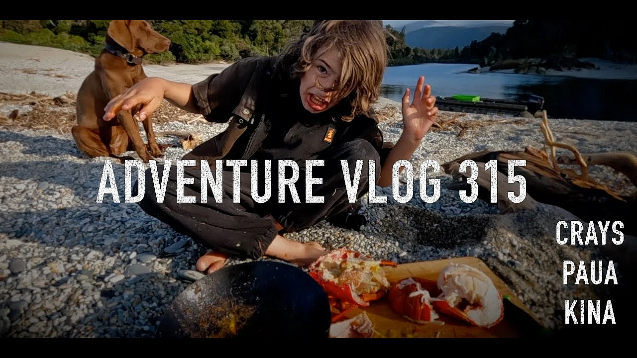 Josh James New Zealand Adventure Vlog #315 Camping Free Diving Kai Moana Catch And Cook Father &amp; Son