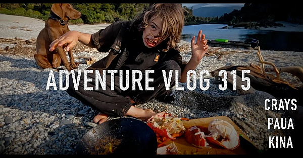 Josh James New Zealand Adventure Vlog #315 Camping Free Diving Kai Moana Catch And Cook Father &amp; Son