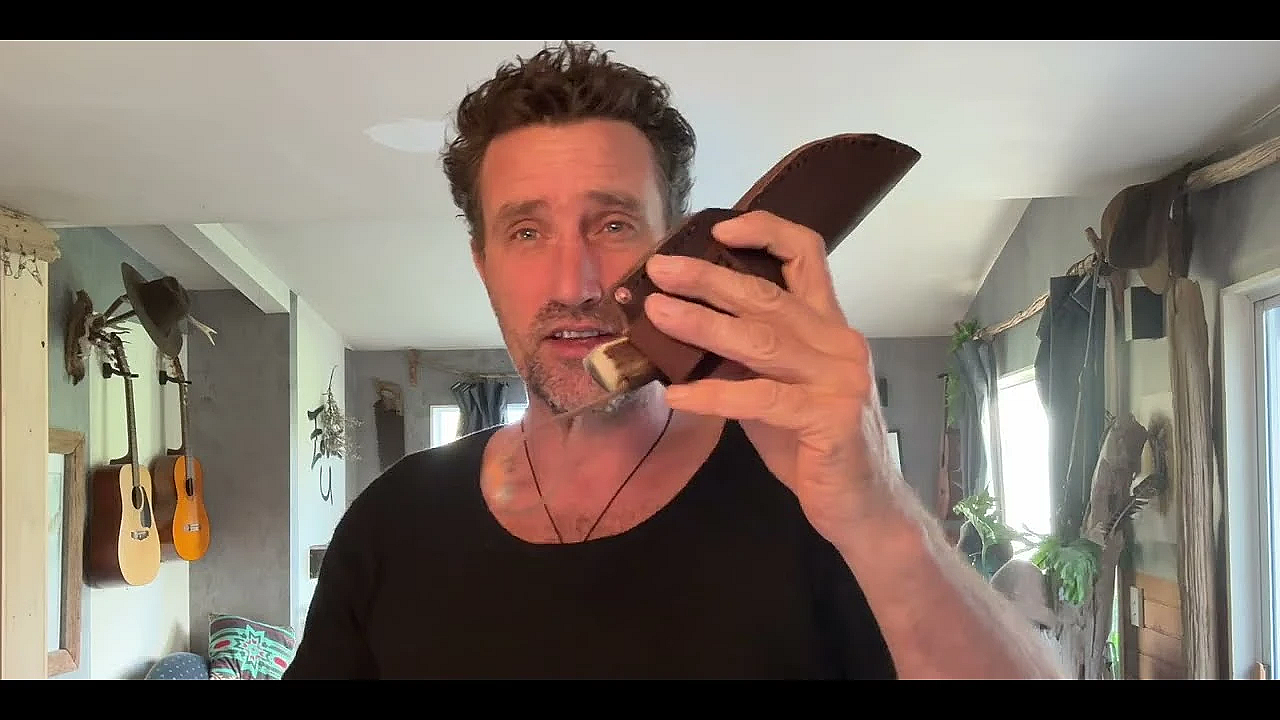 I make a leather knife sheath with items purchased from Temu