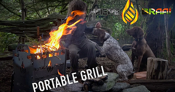 Haere Braai Portable Pack Down Bbq Braai Cooker Camp Fire Grill Smoker