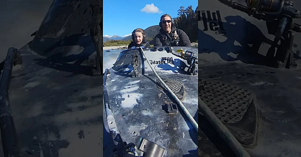 Crazy Jetboat Ride Up A Small Creek