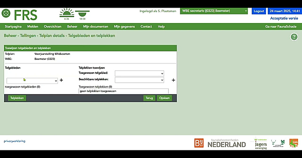 Telgebied Koppelen Aan Telplan