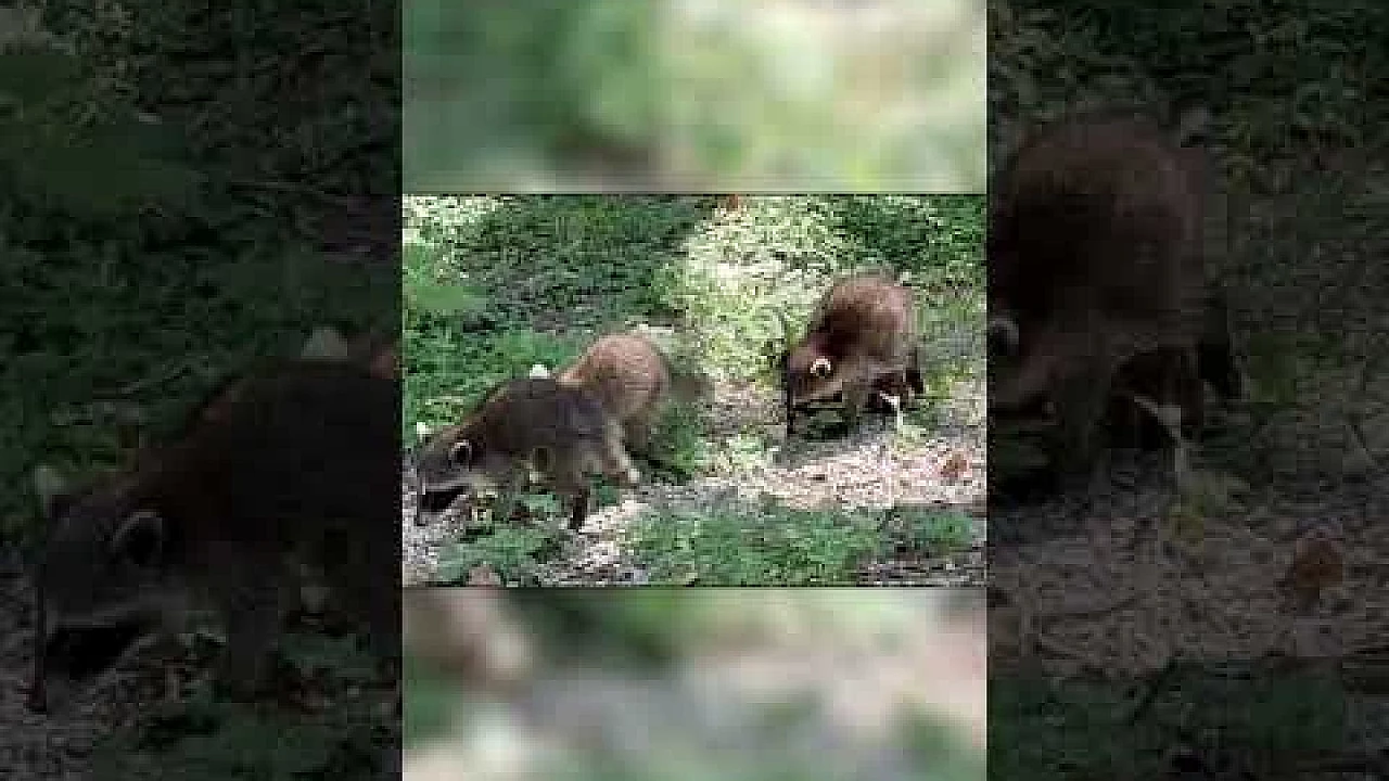 Baby Raccoons 🦝 #raccoon