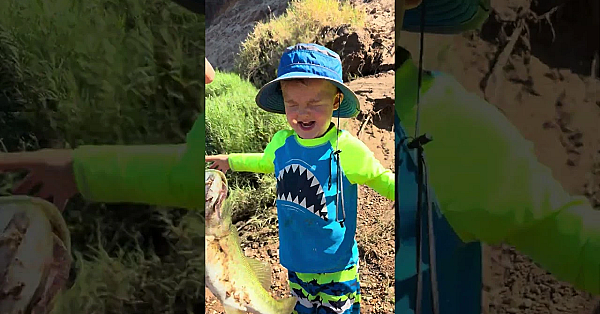 3-year-old Henry’s First Fish! #fishing