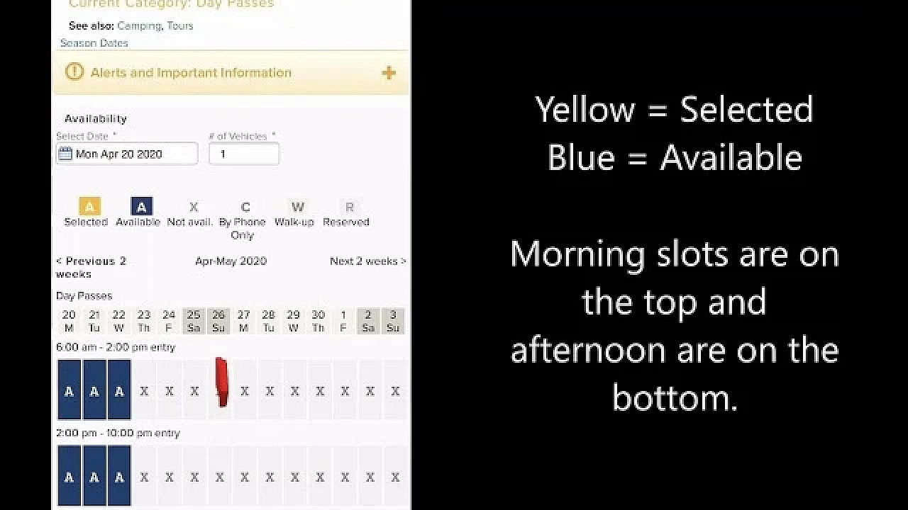 How To Make A Texas State Park Online Reservation For Parks With Time Entry Windows (mobile)