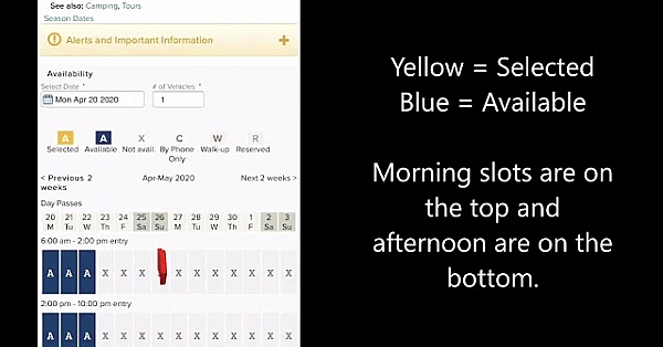 How To Make A Texas State Park Online Reservation For Parks With Time Entry Windows (mobile)