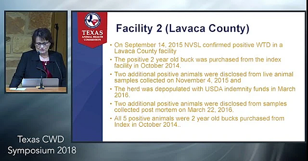 Texas Cwd Symposium: Overview Of Cwd Positive Breeder Facilities