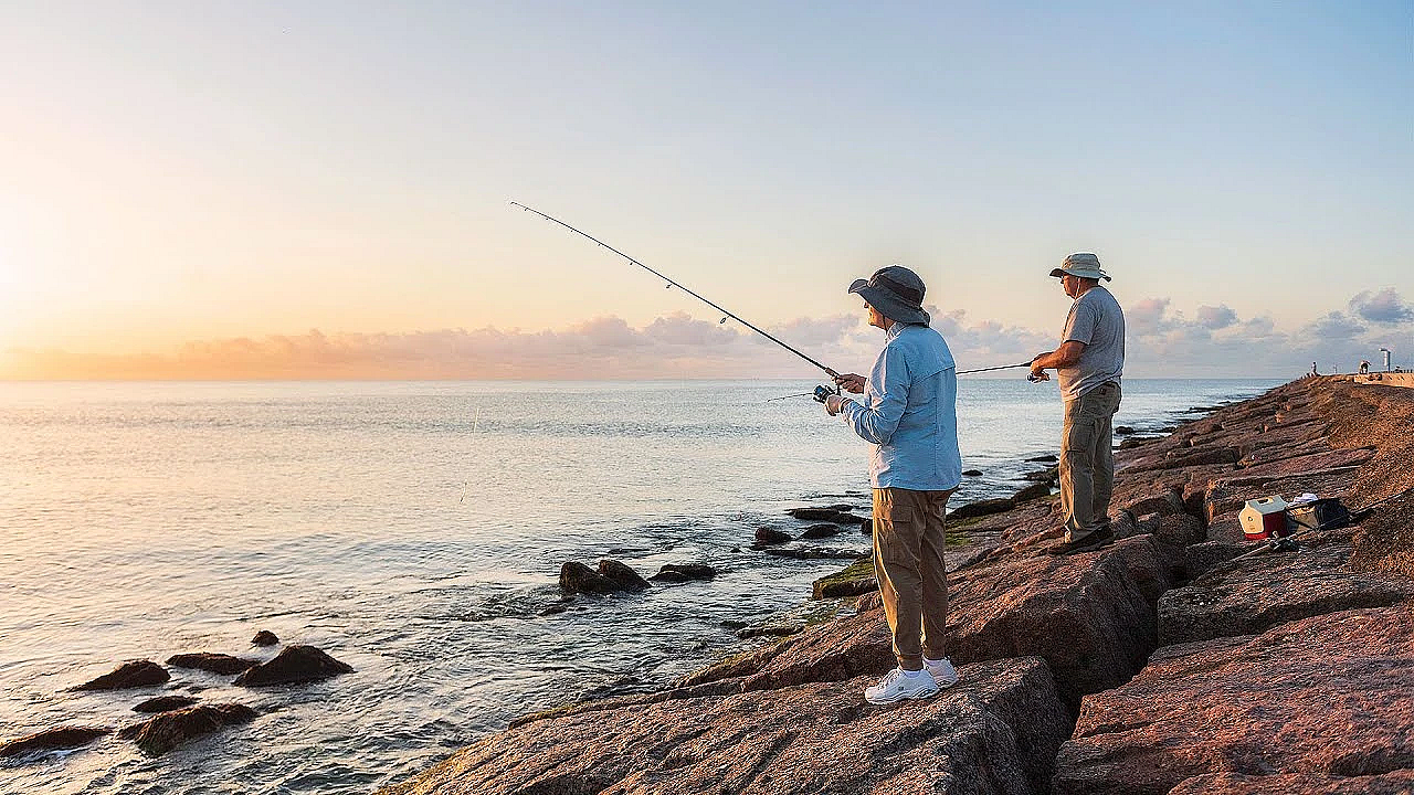Pbs Show- Jetty Fishing, Shrimp Science &amp; Rolling Camera