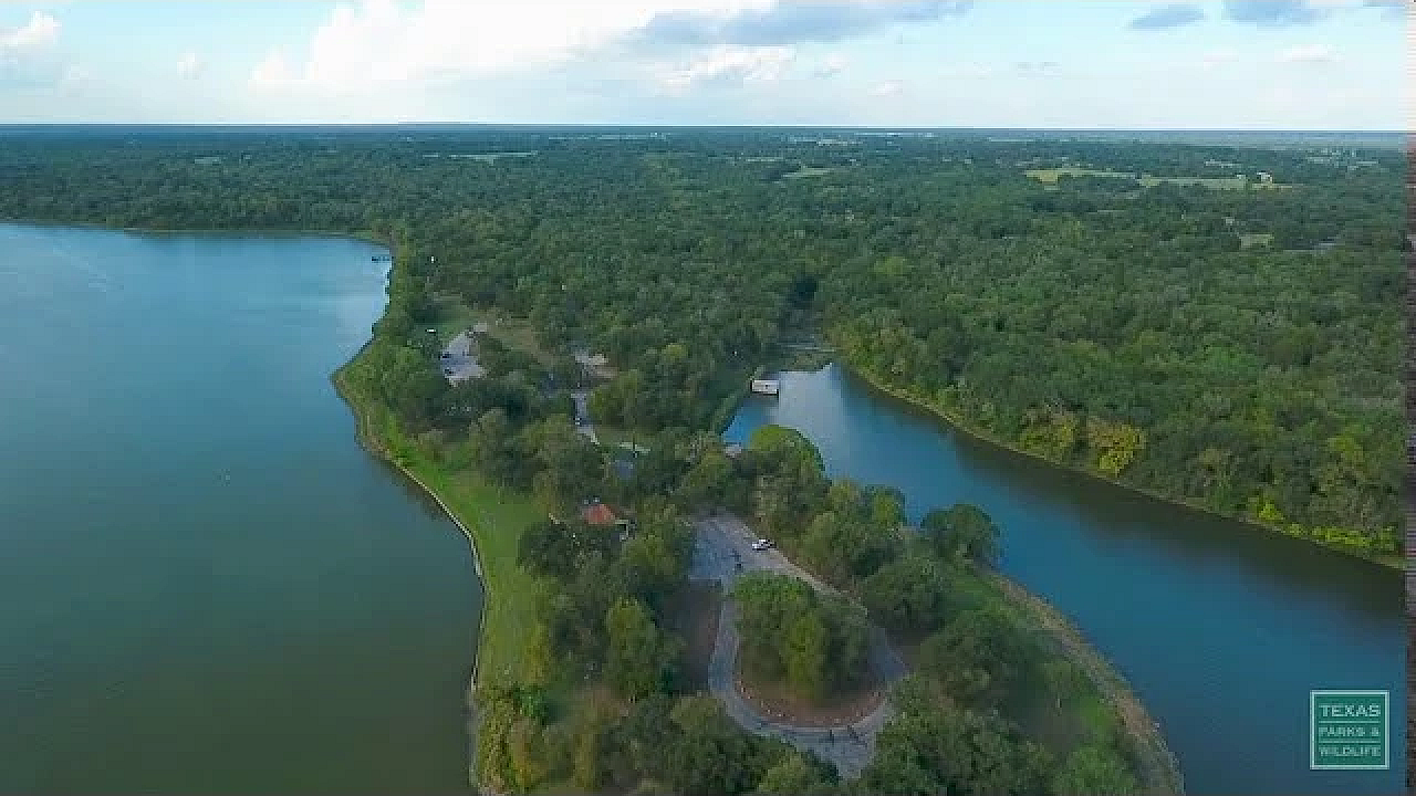 Flying Over Fort Parker State Park - Postcard From Texas