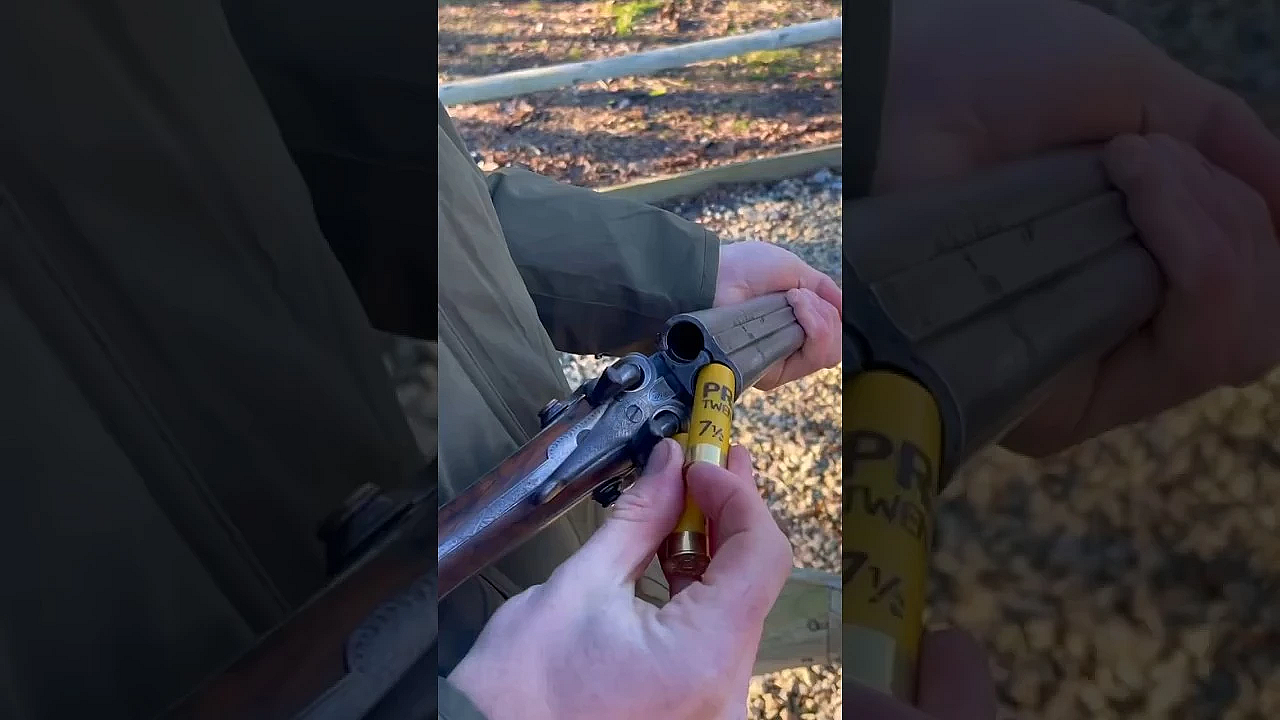 Hammer Action Double Barrel Shotgun