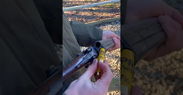 Hammer Action Double Barrel Shotgun